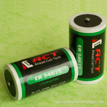 er34615 3.6v lithium battery size d